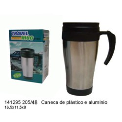 Caneca de Plástico e Aluminio