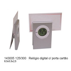 Relógio Digital com Porta Cartão