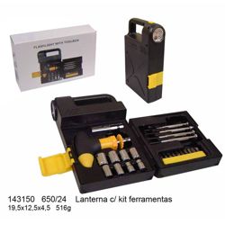 Kit de Ferramentas com Lanterna