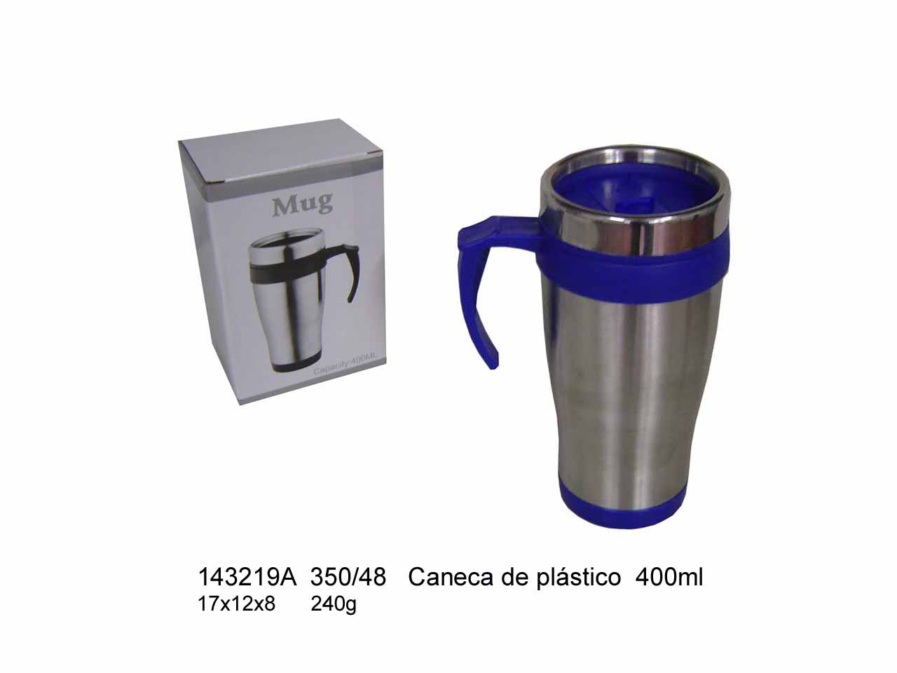 Caneca Inox de 400 ml - 143219A ( P )