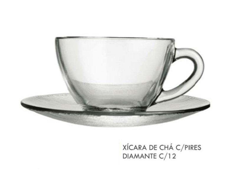 Xícara de Chá com Pires Diamante - 2303(F)
