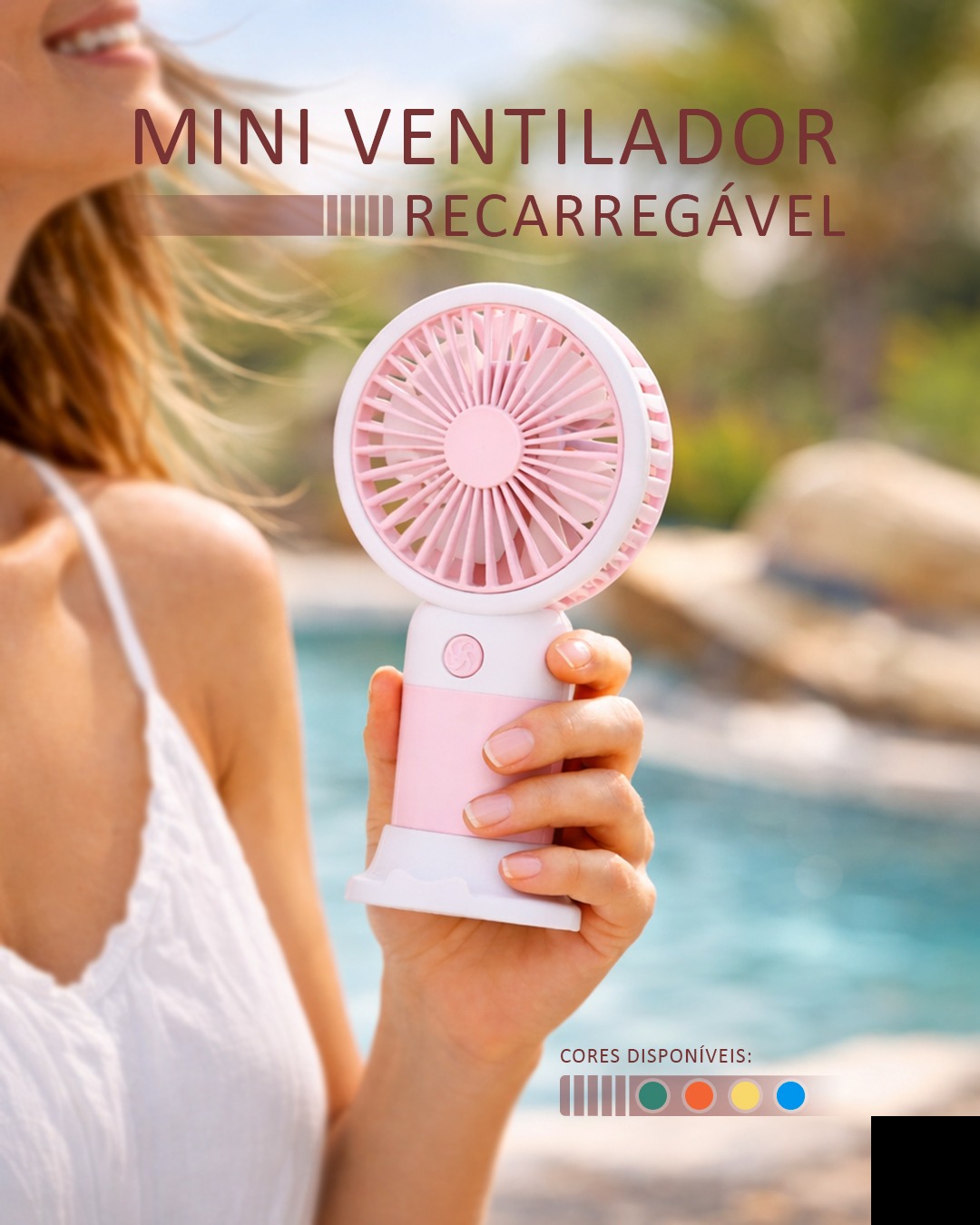Mini Ventilador Recarregável!